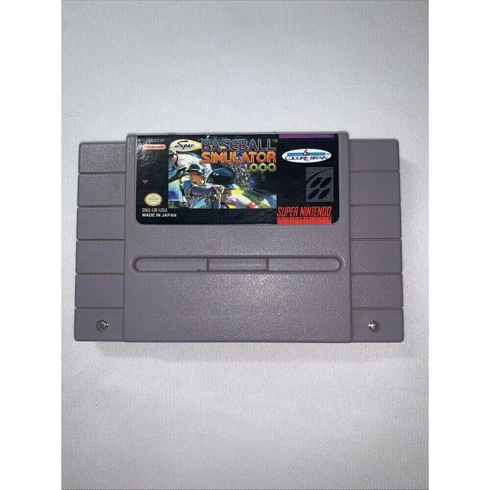 Baseball Simulator 1000 SNES CIB Complete In Box Super Nintendo